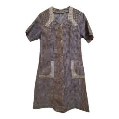 Robe Boutonnée à Pois- 36