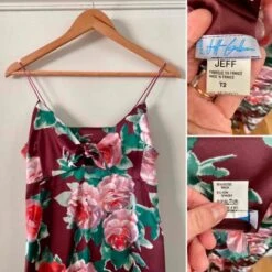 Robe En Satin Fleurie- 36 / 38 -Cachare Vetements Magasin 51f2a0bf 6f0f 4274 aae6 d30bcf04a573