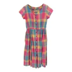 Robe Longue à Carreaux- 40