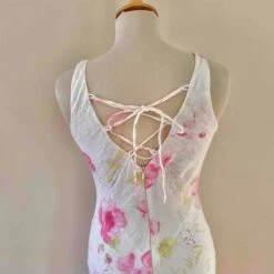 Robe Dos Nu En Lin- 34 / 36 -Cachare Vetements Magasin 63d04af6 8281 443d 82d3 6c1b8b486176