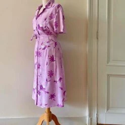 Robe Boutonnée à Fleurs- 36 / 38 -Cachare Vetements Magasin 76cc5530 7b61 4f48 88df e47998844439