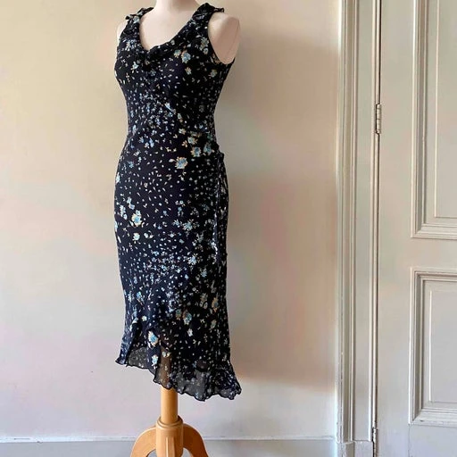 Robe Midi à Fleurs- 34 3 Robe Midi à Fleurs- 34 – Image 3