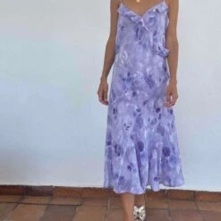 Robe à Volants Lilas- 40 -Cachare Vetements Magasin 7b365194 0d17 4a10 b203 da8715533442