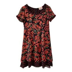 Robe Mini Cerises Et Pois- 36