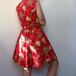 Robe En Coton Imprimé- 38 / 40 -Cachare Vetements Magasin Robe en coton imprime 3