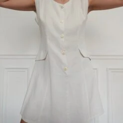 Robe En Lin- 40 -Cachare Vetements Magasin Robe en lin 35