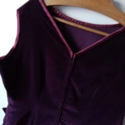 Robe En Velours- 38 / 40 7 Robe En Velours- 38 / 40 -Cachare Vetements Magasin Robe en velours 2