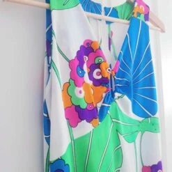 Robe Longue 70's- 38 -Cachare Vetements Magasin Robe longue 70s 6