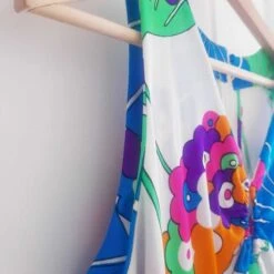 Robe Longue 70's- 38 -Cachare Vetements Magasin Robe longue 70s 9