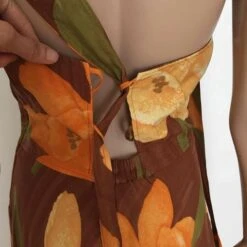 Robe Longue à Fleurs- 40 / 42 -Cachare Vetements Magasin Robe longue a fleurs 377