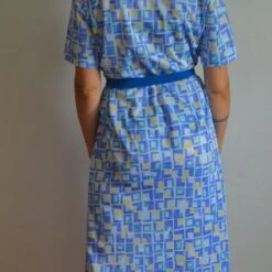 Robe Midi à Motifs- 42 / 44 -Cachare Vetements Magasin Robe midi a motifs 86