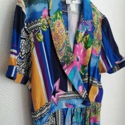 Robe Midi Multicolore- 38 -Cachare Vetements Magasin Robe midi multicolore 7