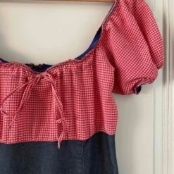 Robe En Denim Et Vichy- 38 -Cachare Vetements Magasin a492118c 2c07 44fd b8fb 635383ce6d7c