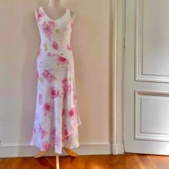 Robe Dos Nu En Lin- 34 / 36 -Cachare Vetements Magasin b70b3b6c 07c5 474b 8538 c50b57a096ef