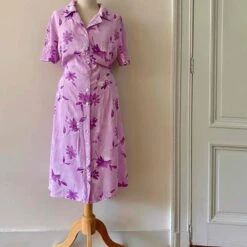 Robe Boutonnée à Fleurs- 36 / 38 -Cachare Vetements Magasin bbf597fb 2805 49f8 9e4d b9e4f31619c4