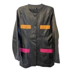 Robe En Cuir Années 80- 38