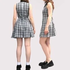 Robe Patineuse à Carreaux- 36 -Cachare Vetements Magasin d42e3c51 ab02 4fc3 9fef ed1632e5f43b