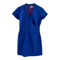 Mini Robe En Soie Et Lin- 36