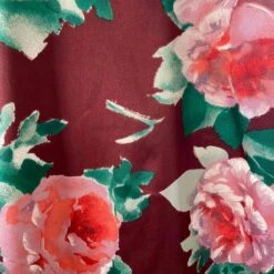 Robe En Satin Fleurie- 36 / 38 -Cachare Vetements Magasin e30e16de 94fe 4d85 9a11 1bc5c9c2d40c