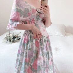 Robe à Volants- 38 / 40 -Cachare Vetements Magasin f645c82f 102a 45ec 9bf7 2a76bf2fa4b0